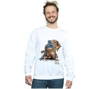 Disney Men's Beauty & The Beast Beast Sketch Sweatshirt in White | Size: Large Disney White L
