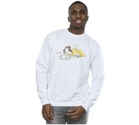 Disney Men's Beauty & The Beast Belle Reading Sweatshirt in White | Size: XL Disney White XL