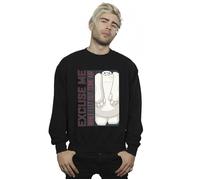 Disney Men's Big Hero 6 Baymax Excuse Me Some Air Sweatshirt in Black | Size: 5XL Disney Black 5XL