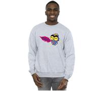Disney Men's Big Hero 6 Baymax Fred Fired Up Sweatshirt in Grey | Size: 4XL Disney Grey 4XL