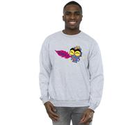 Disney Men's Big Hero 6 Baymax Fred Fired Up Sweatshirt in Grey | Size: Small Disney Grey S