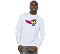 Disney Men's Big Hero 6 Baymax Fred Fired Up Sweatshirt in White | Size: Medium Disney White M