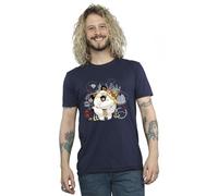 Disney Men's Big Hero 6 Baymax Group Hug T-Shirt in Navy | Size: Small Disney Navy S