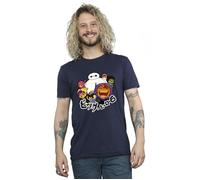 Disney Men's Big Hero 6 Baymax Group Manga T-Shirt in Navy | Size: Medium Disney Navy M