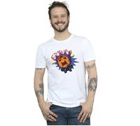 Disney Men's Big Hero 6 Baymax Hiro Angry Manga T-Shirt in White | Size: Small Disney White S