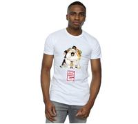 Disney Men's Big Hero 6 Baymax Hug T-Shirt in White | Size: Medium Disney White M