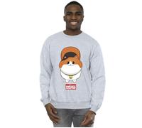 Disney Men's Big Hero 6 Baymax Kitten Face Sweatshirt in Grey | Size: Medium Disney Grey M