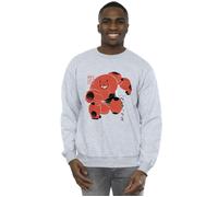 Disney Men's Big Hero 6 Baymax Suite Pose Sweatshirt in Grey | Size: 5XL Disney Grey 5XL