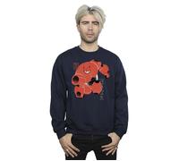 Disney Men's Big Hero 6 Baymax Suite Pose Sweatshirt in Navy | Size: 2XL Disney Navy 2XL