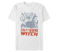 Disney Men's Bösewichte-Anime Ursula T-Shirt, White, M