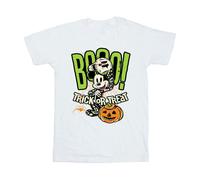 (5XL, White) Disney Mens Boo Trick Or Treat Mickey Mouse Cotton T-Shirt