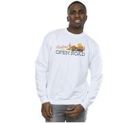 Disney Men's Cars Explore The Open Road Sweatshirt in White | Size: 2XL Disney White 2XL
