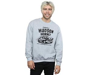 Disney Men's Cars Hudson Hornet Sweatshirt Medium Sport Grey