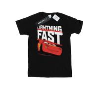 (S, Black) Disney Mens Cars Lightning Fast T-Shirt