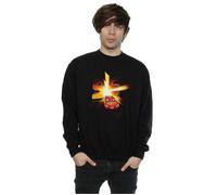 Disney Men's Cars Lightning McQueen Burst Sweatshirt in Black | Size: 2XL Disney Black 2XL