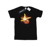 Disney Mens Cars Lightning McQueen Burst T-Shirt (Black) Cotton - Size 2XL