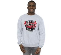 (XL, Sports Grey) Disney Mens Cars Lightning McQueen Collage Sweatshirt