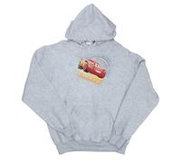 Disney Men's Cars Lightning McQueen Hoodie Medium Sport Grey