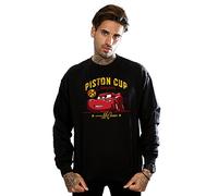 Disney Men's Cars Lightning McQueen Sweatshirt X-Large Black