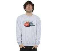 Disney Men's Cars Lightning Vs Storm Sweatshirt in Grey | Size: Medium Disney Grey M