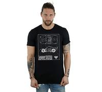 Disney Men's Cars Racer Profile T-Shirt X-Large Black
