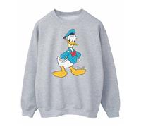 (XL, Sports Grey) Disney Mens Classic Donald Duck Sweatshirt