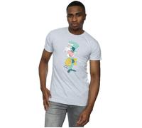 Disney Men's Classic Mad Hatter T-Shirt in Grey | Size: Medium Disney Grey M