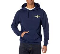 Disney Mens Classic Mickey Flew on The Mouse Mens Pullover Hoodie, Navy Blue, M