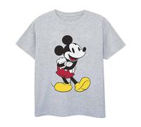(L, Sports Grey) Disney Mens Classic Mickey Mouse T-Shirt