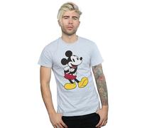 Disney Men's Classic Mickey Mouse T-Shirt in Grey | Size: 2XL Disney Grey 2XL
