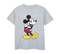 Disney Mens Classic Mickey Mouse T-Shirt - Sports Grey - Sports Grey - S