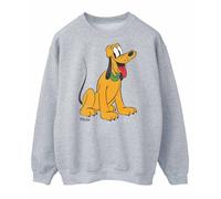 (XL, Sports Grey) Disney Mens Classic Pluto Sweatshirt