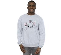 Disney Men's Classics Marie Face Pocket Sweatshirt in Grey | Size: 5XL Disney Grey 5XL