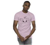 Disney Men's Classics Marie Face Pocket T-Shirt in Baby Pink | Size: 2XL Disney Baby Pink 2XL