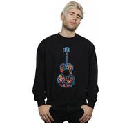 Disney Men's Coco Guitar Pattern Sweatshirt in Black | Size: Small Disney Black S