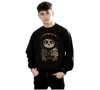 Disney Men's Coco Miguel Face Poster Sweatshirt in Black | Size: Medium Disney Black M