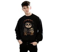 Disney Men's Coco Miguel Face Poster Sweatshirt Medium Black