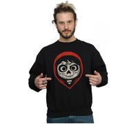 Disney Men's Coco Miguel Skeleton Face Hood Sweatshirt in Black | Size: Large Disney Black L