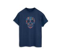 Disney Men's Coco Skull Pattern T-Shirt Large Navy Blue