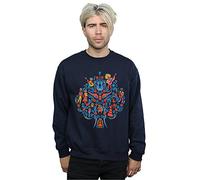 Disney Men's Coco Tree Pattern Sweatshirt XXX-Large Navy Blue