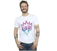 Disney Men's Descendants Pink Crown T-Shirt in White | Size: Medium Disney White M