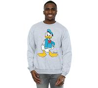 Disney Men's Donald Duck Angry Sweatshirt Large Sport Grey
