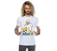 Disney Men's Donald Duck Bring It T-Shirt in White | Size: Medium Disney White M