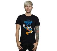 Disney Mens Donald Duck Furious Donald T-Shirt - Black - Black - 5XL