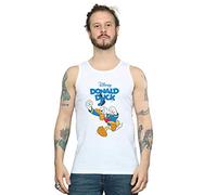 Disney Men's Donald Duck Furious Donald Vest White XX-Large