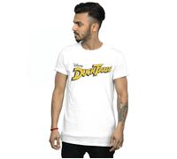 Disney Men's Duck Tales Logo T-Shirt in White | Size: XL Disney White XL