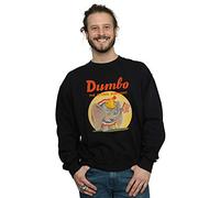 Disney Men's Dumbo Flying Elephant Sweatshirt Black XXX-Large