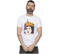 Disney Men's Evil Queen Cropped Head T-Shirt in White | Size: Large Disney White L
