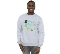 Disney Men's Finding Dory Ocean Of Adventure Sweatshirt in Grey | Size: 2XL Disney Grey 2XL
