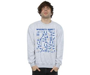 Disney Men's Finding Dory Where´s Dory? Sweatshirt in Grey | Size: Large Disney Grey L
